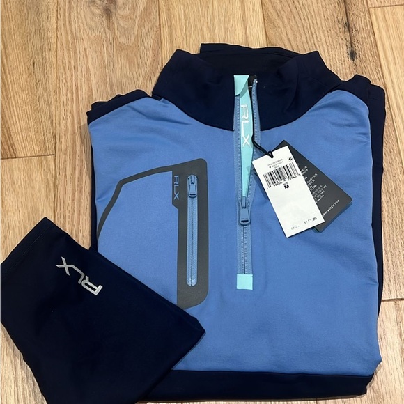 Men's RLX by Ralph Lauren Blue Quarter-Zip Sweater